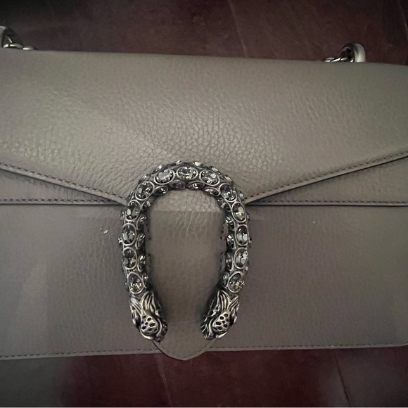 Dionsysus small grey handbag smoke free home, box, dust bag, card. - Picture 7 of 7